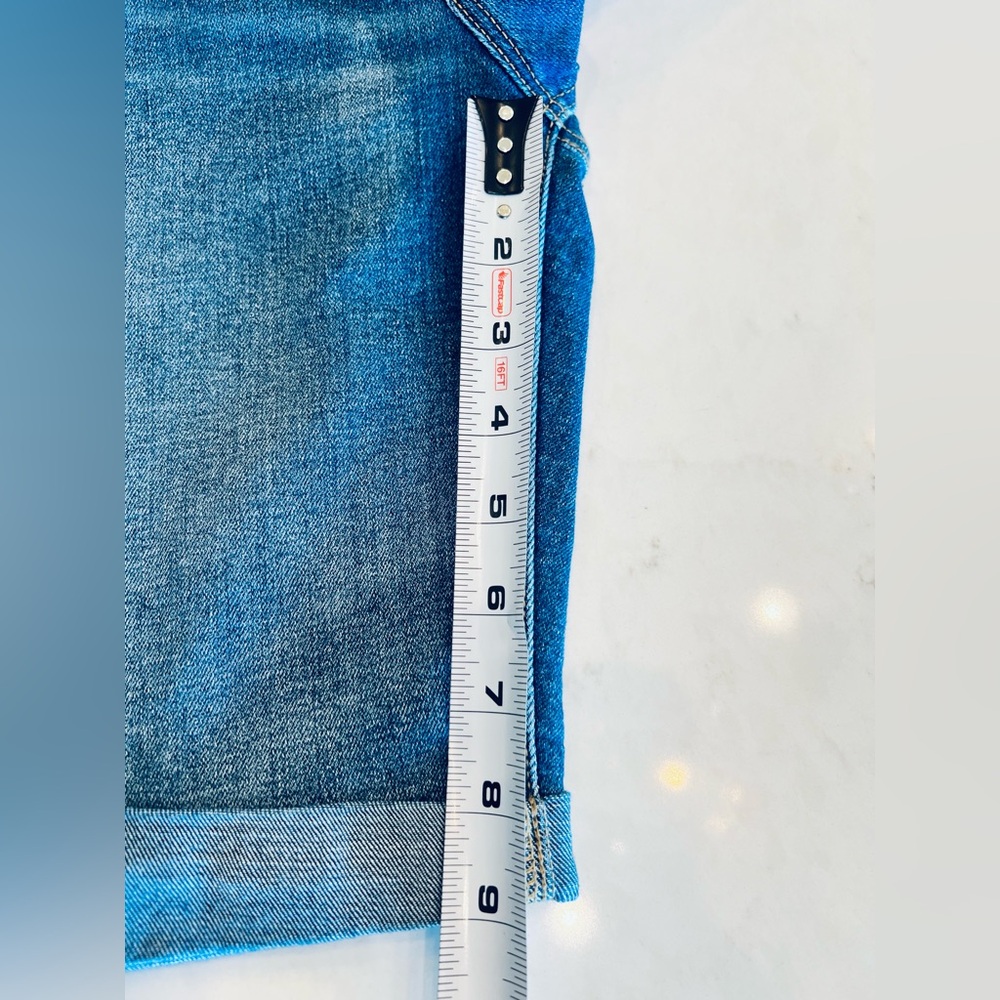 Old Navy Distressed Blue Denim Bermuda Shorts - Picture 5 of 5